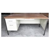 metal desk, 60"w x 30.5"d x 29.5"h, NO SHIPPING