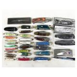 34pc folding knives