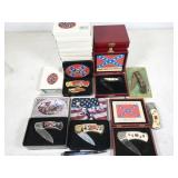 22pc folding knives: Confederate, some in boxes