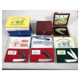 12pc folding knives: fire, police and farmer