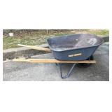 True Temper steel wheel barrow, flat tire, NO