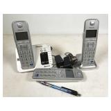 Panasonic KX-TGE260 cordless phone, powers up but