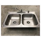 stainless sink, 33"x22", NO SHIPPING