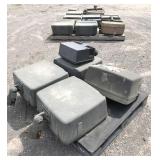 15pc assorted outdoor parking lot lights, not