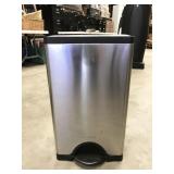 SimpleHuman 13gal stainless step-to-open trash
