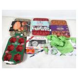 assorted molds and apron