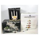 3pc assorted silver plate