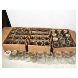 canning jars, mostly quart size, in 4 boxes, NO