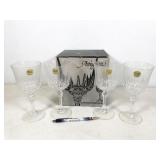 4pc crystal stemware, NO SHIPPING