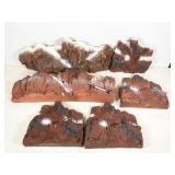 Lemax foam mountain landscaping for Christmas