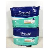 two 18-packs Prevail incontinence briefs, size L