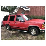 1995 GMC Yukon SLE 4-door red suv, 168754mi, 5.7L