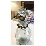 glass clown container