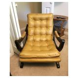 VINTAGE chair with footstool