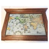 VINTAGE Howard Miller World Time clock