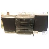 RCA RP-8593 stereo with speakers, cds
