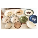 bowls, plates, cookware, kitchenware