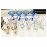 sundae glasses, plastic margarita cups