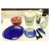 cookie jar, decanters, covered dishes, home décor