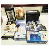 space bag, heating pad, toothpaste dispenser,