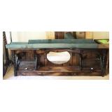 waterbed frame and headboard, NO liner/mattress