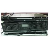 JVC dvd player, BSR EQ-3000 equalizer, Panasonic