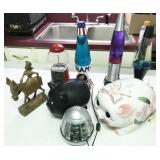 lava lamps, piggy banks, home décor