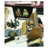 shoe shine boxes and supplies