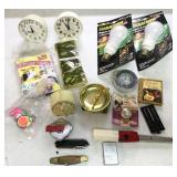 clocks, knives, lightbulbs, household, scales