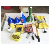 funnels, strap, clamps, Club, etc