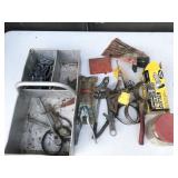 tool tray, oil wrenches, cutter