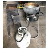 fish fryers and propane tank