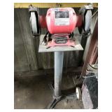 MD-3215E 6" bench grinder on stand