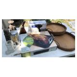 roaster pan, trays, hair dryer, housewares