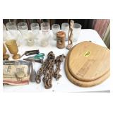 glassware (include Coca-Cola), toilet seat,