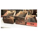 VINTAGE wooden soda crates: Coca-Cola, Pepsi