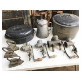 grinders, cast iron irons, cookware