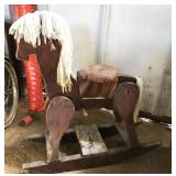 wooden rocking horse