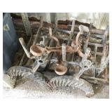 fire dogs, grates, gas burners