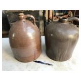 2pc stoneware jugs
