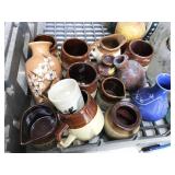 kitchenware, bottles, canisters, pressed glass