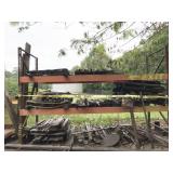 pallet rack and contents: pallet rack and contents: