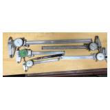5pc assorted dial calipers: 4", 6", 8", 12", 5pc assorted dial calipers: 4", 6", 8", 12",