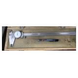 dial caliper in case, 12" dial caliper in case, 12"