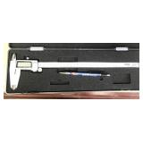 Capri Tools digital caliper in case, 12"/300mm