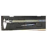 QCS Gage Co digital caliper in case, 12"/30cm