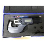 Fowler IP54 digital outside micrometer in case,