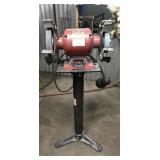 Sunex 8" 3/4HP bench grinder on stand, works Sunex 8" 3/4HP bench grinder on stand, works