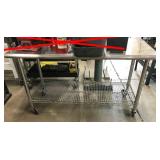 50"w stainless top table, does NOT include