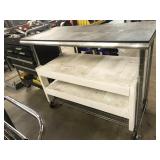 50"w stainless top table